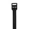 Panduit Cable Tie, 28-1/2 in L, 8 in Max Bundle Dia., Black, Nylon 6/6, 250 lb Strength, 100 PK PLT8EH-C0 - alternate 1
